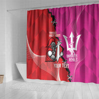 Barbados and Trinbago Cricket Personalized Shower Curtain Royals Knight Riders Together - Wonder Print Shop