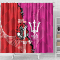 Barbados and Trinbago Cricket Personalized Shower Curtain Royals Knight Riders Together - Wonder Print Shop