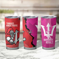 Barbados and Trinbago Cricket Tumbler Cup Royals Knight Riders Together - Wonder Print Shop