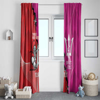 Barbados and Trinbago Cricket Personalized Window Curtain Royals Knight Riders Together - Wonder Print Shop