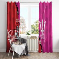 Barbados and Trinbago Cricket Personalized Window Curtain Royals Knight Riders Together - Wonder Print Shop