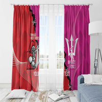 Barbados and Trinbago Cricket Personalized Window Curtain Royals Knight Riders Together - Wonder Print Shop