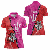 Barbados and Trinbago Cricket Personalized Women Polo Shirt Royals Knight Riders Together - Wonder Print Shop