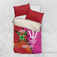 Barbados and Guyana Cricket Personalized Bedding Set Royals Amazon Warriors Together - Wonder Print Shop