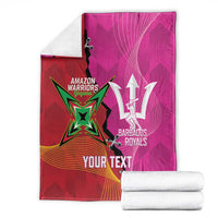 Barbados and Guyana Cricket Personalized Blanket Royals Amazon Warriors Together - Wonder Print Shop