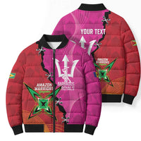Barbados and Guyana Cricket Personalized Bomber Puffer Jacket Royals Amazon Warriors Together - Wonder Print Shop