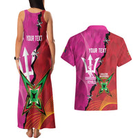 Barbados and Guyana Cricket Personalized Couples Matching Tank Maxi Dress and Hawaiian Shirt Royals Amazon Warriors Together - Wonder Print Shop