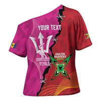 Barbados and Guyana Cricket Personalized Cross Shoulder Shirt Royals Amazon Warriors Together - Wonder Print Shop