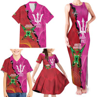 Barbados and Guyana Cricket Personalized Family Matching Tank Maxi Dress and Hawaiian Shirt Royals Amazon Warriors Together - Wonder Print Shop