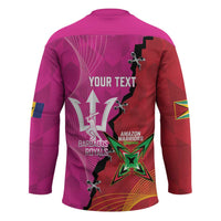 Barbados and Guyana Cricket Personalized Hockey Jersey Royals Amazon Warriors Together - Wonder Print Shop