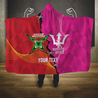 Barbados and Guyana Cricket Personalized Hooded Blanket Royals Amazon Warriors Together - Wonder Print Shop