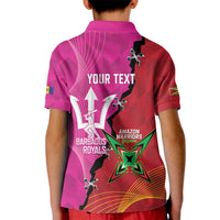 Barbados and Guyana Cricket Personalized Kid Polo Shirt Royals Amazon Warriors Together - Wonder Print Shop
