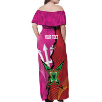 Barbados and Guyana Cricket Personalized Off Shoulder Maxi Dress Royals Amazon Warriors Together - Wonder Print Shop
