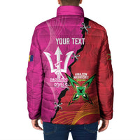 Barbados and Guyana Cricket Personalized Padded Jacket Royals Amazon Warriors Together - Wonder Print Shop