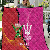 Barbados and Guyana Cricket Personalized Quilt Royals Amazon Warriors Together - Wonder Print Shop