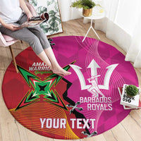 Barbados and Guyana Cricket Personalized Round Carpet Royals Amazon Warriors Together - Wonder Print Shop