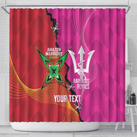 Barbados and Guyana Cricket Personalized Shower Curtain Royals Amazon Warriors Together - Wonder Print Shop