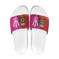 Barbados and Guyana Cricket Personalized Slide Sandals Royals Amazon Warriors Together - Wonder Print Shop