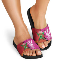Barbados and Guyana Cricket Personalized Slide Sandals Royals Amazon Warriors Together - Wonder Print Shop