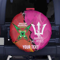 Barbados and Guyana Cricket Personalized Spare Tire Cover Royals Amazon Warriors Together - Wonder Print Shop