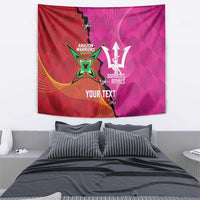 Barbados and Guyana Cricket Personalized Tapestry Royals Amazon Warriors Together - Wonder Print Shop