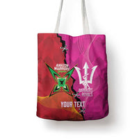 Barbados and Guyana Cricket Personalized Tote Bag Royals Amazon Warriors Together - Wonder Print Shop