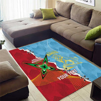 Saint Lucia and Guyana Cricket Personalized Area Rug Kings Amazon Warriors Together - Wonder Print Shop