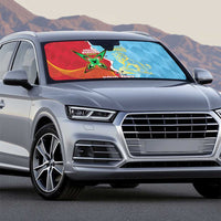 Saint Lucia and Guyana Cricket Personalized Auto Sun Shade Kings Amazon Warriors Together - Wonder Print Shop