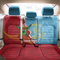 Saint Lucia and Guyana Cricket Personalized Back Car Seat Cover Kings Amazon Warriors Together - Wonder Print Shop