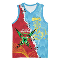 Saint Lucia and Guyana Cricket Personalized Basketball Jersey Kings Amazon Warriors Together - Wonder Print Shop