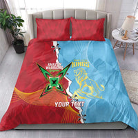 Saint Lucia and Guyana Cricket Personalized Bedding Set Kings Amazon Warriors Together - Wonder Print Shop