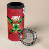 Saint Lucia and Guyana Cricket 4 in 1 Can Cooler Tumbler Kings Amazon Warriors Together - Wonder Print Shop
