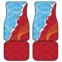 Saint Lucia and Guyana Cricket Personalized Car Mats Kings Amazon Warriors Together - Wonder Print Shop