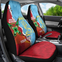 Saint Lucia and Guyana Cricket Personalized Car Seat Cover Kings Amazon Warriors Together - Wonder Print Shop