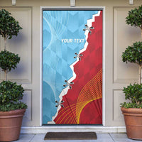Saint Lucia and Guyana Cricket Personalized Door Cover Kings Amazon Warriors Together - Wonder Print Shop