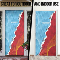 Saint Lucia and Guyana Cricket Personalized Door Cover Kings Amazon Warriors Together - Wonder Print Shop