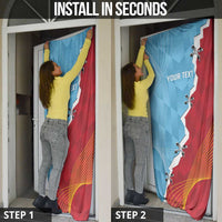 Saint Lucia and Guyana Cricket Personalized Door Cover Kings Amazon Warriors Together - Wonder Print Shop