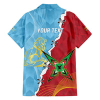 Saint Lucia and Guyana Cricket Personalized Family Matching Puletasi and Hawaiian Shirt Kings Amazon Warriors Together - Wonder Print Shop