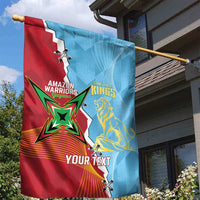 Saint Lucia and Guyana Cricket Personalized Garden Flag Kings Amazon Warriors Together - Wonder Print Shop