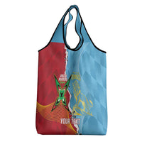 Saint Lucia and Guyana Cricket Personalized Grocery Bag Kings Amazon Warriors Together - Wonder Print Shop