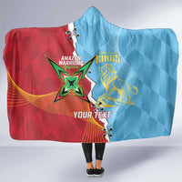 Saint Lucia and Guyana Cricket Personalized Hooded Blanket Kings Amazon Warriors Together - Wonder Print Shop
