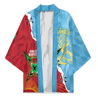 Saint Lucia and Guyana Cricket Personalized Kimono Kings Amazon Warriors Together - Wonder Print Shop