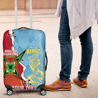 Saint Lucia and Guyana Cricket Personalized Luggage Cover Kings Amazon Warriors Together - Wonder Print Shop
