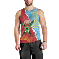 Saint Lucia and Guyana Cricket Personalized Men Tank Top Kings Amazon Warriors Together - Wonder Print Shop