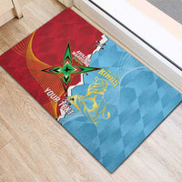 Saint Lucia and Guyana Cricket Personalized Rubber Doormat Kings Amazon Warriors Together - Wonder Print Shop