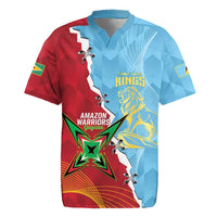 Saint Lucia and Guyana Cricket Personalized Rugby Jersey Kings Amazon Warriors Together - Wonder Print Shop