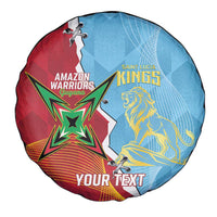 Saint Lucia and Guyana Cricket Personalized Spare Tire Cover Kings Amazon Warriors Together - Wonder Print Shop