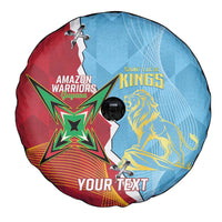 Saint Lucia and Guyana Cricket Personalized Spare Tire Cover Kings Amazon Warriors Together - Wonder Print Shop