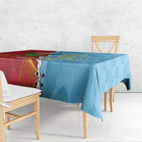 Saint Lucia and Guyana Cricket Personalized Tablecloth Kings Amazon Warriors Together - Wonder Print Shop