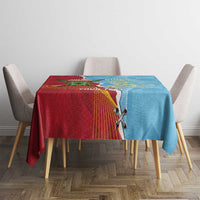 Saint Lucia and Guyana Cricket Personalized Tablecloth Kings Amazon Warriors Together - Wonder Print Shop